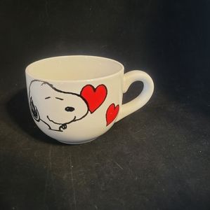 Snoopy Peanuts Happy Valentines Day Hearts Coffee Cup Oversize Mug 2015